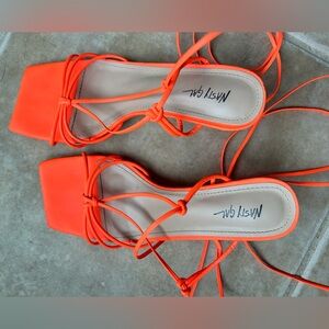 Nasty Gal strappy low heeled sandals